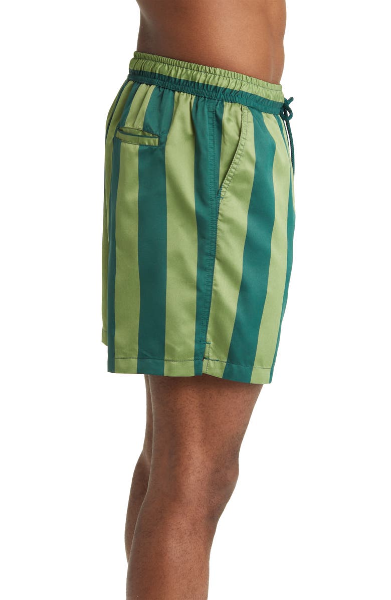 FORET Away Stripe Swim Trunks, Alternate, color, 