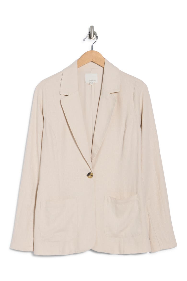 Bronson Linen Blend Blazer, Alternate, color, SAND