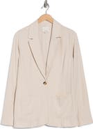 matty m. Bronson Linen Blend Blazer