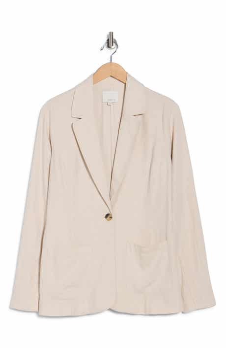 matty m. Bronson Linen Blend Blazer