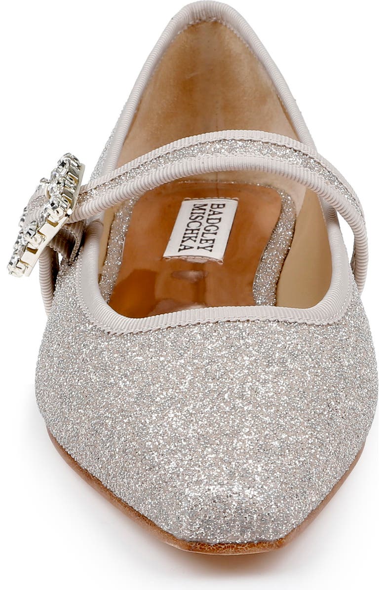 Badgley Mischka Collection Brystol Mary Jane Flat, Alternate, color, Champagne Fabric