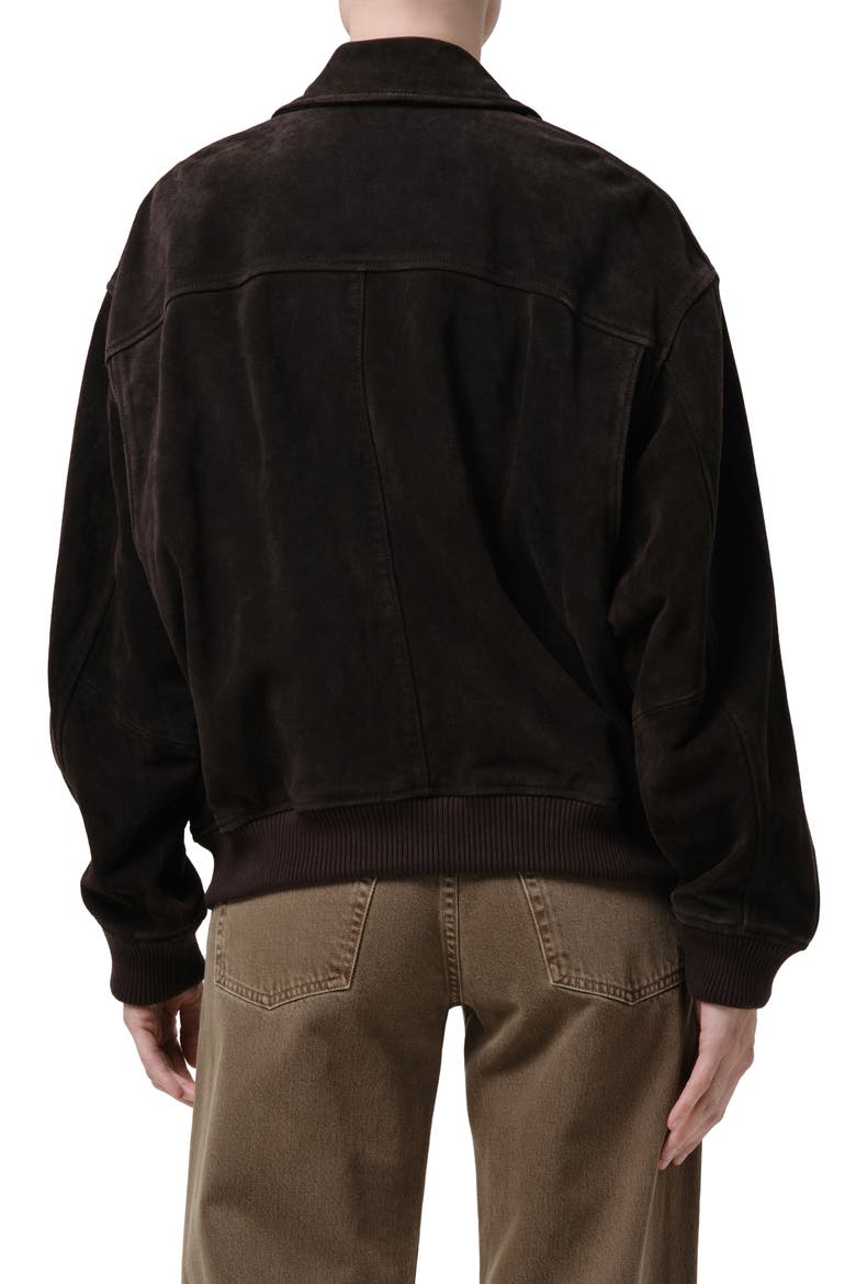 Vivienne Suede Jacket, Alternate, color, CHOCOLATE BROWN