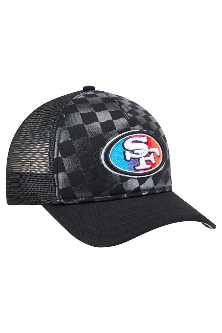 Men's New Era  Black San Francisco 49ers Gradient 9FORTY Adjustable Hat, Alternate, color, Black