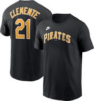 Nike Men's Nike Roberto Clemente Black Pittsburgh Pirates Fuse Name & Number T-Shirt