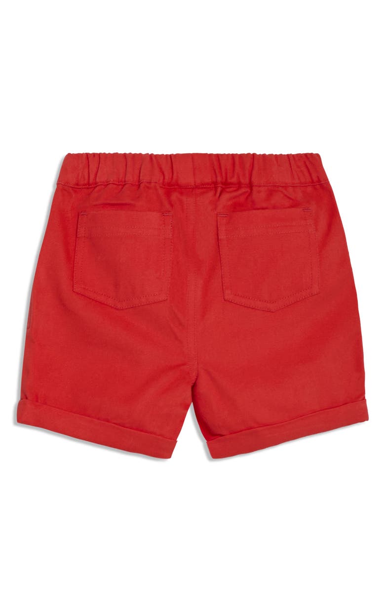 JOJO MAMAN BEBE Seaside Print Cotton Camp Shirt & Drawstring Shorts Set, Alternate, color, Red