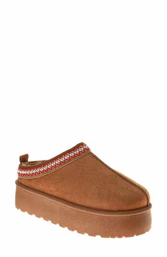 Avalanche Faux Fur Lined Platfrom Clog Slipper
