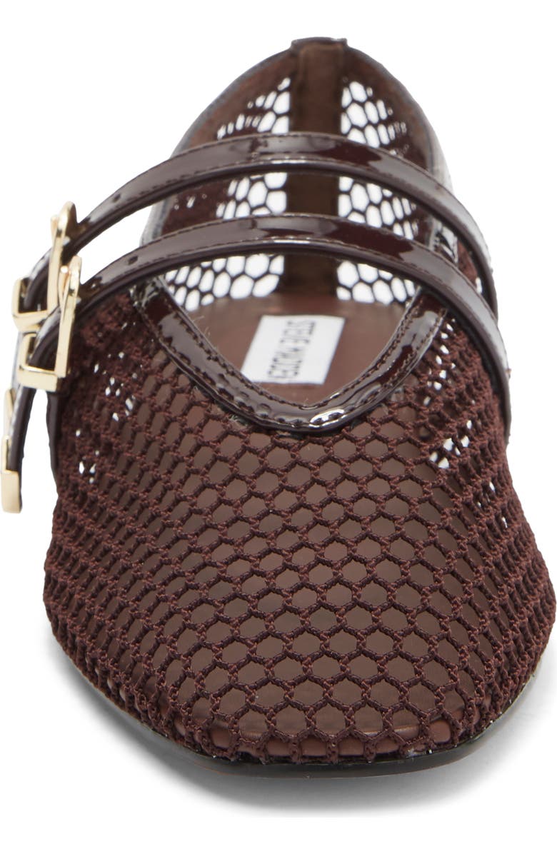 Steve Madden Lissa Mesh Mary Jane Flat, Alternate, color, Brown Multi