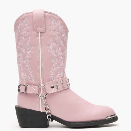 Durango Lil' Little Kid Pink Rhinestone Western Boot In Pink