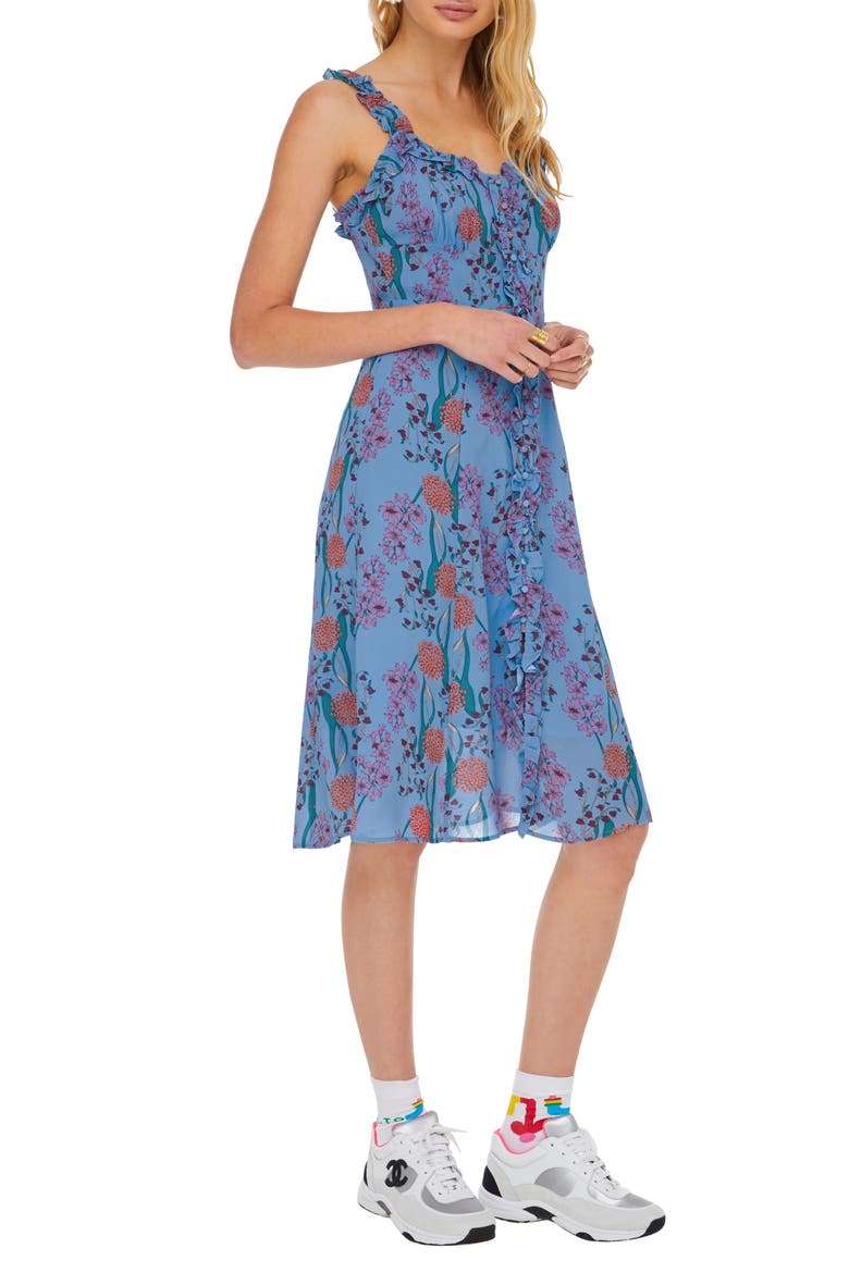 Blended A-Line Dress, Alternate, color, BLUEBELL FLORAL