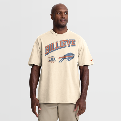 Men's Nike Natural Buffalo Bills Vintage Mod Blown Away Max90 T-Shirt
