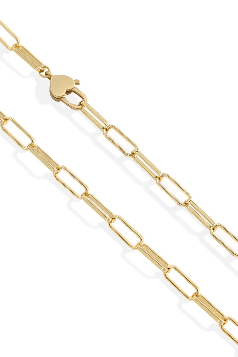 Heart Padlock Necklace, Alternate, color, 18k Gold Plated