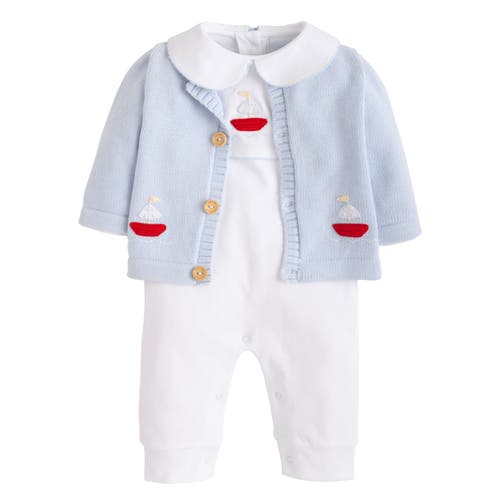 Little English Kids' Crochet Playsuit In Sailboat