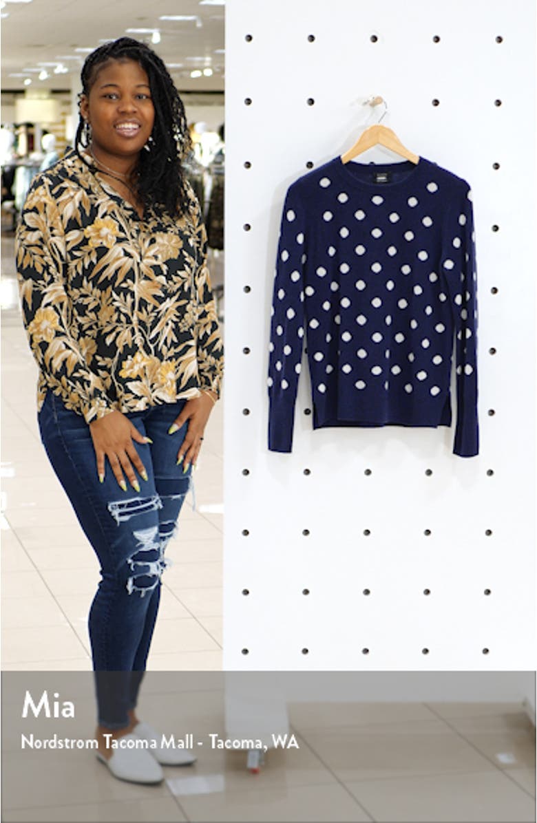 Dot Crewneck Cashmere Sweater, sales video thumbnail