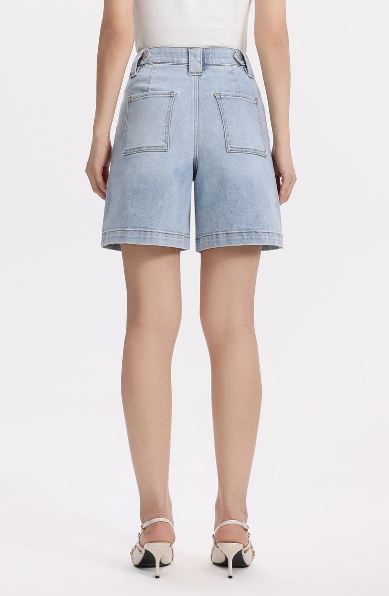 Bayeas High Waist Mid Thigh Denim Shorts, Alternate, color,