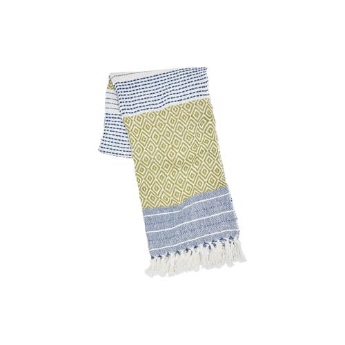 Carol & Frank Berkley Citron 50" X 60" Throw Blanket In Blue