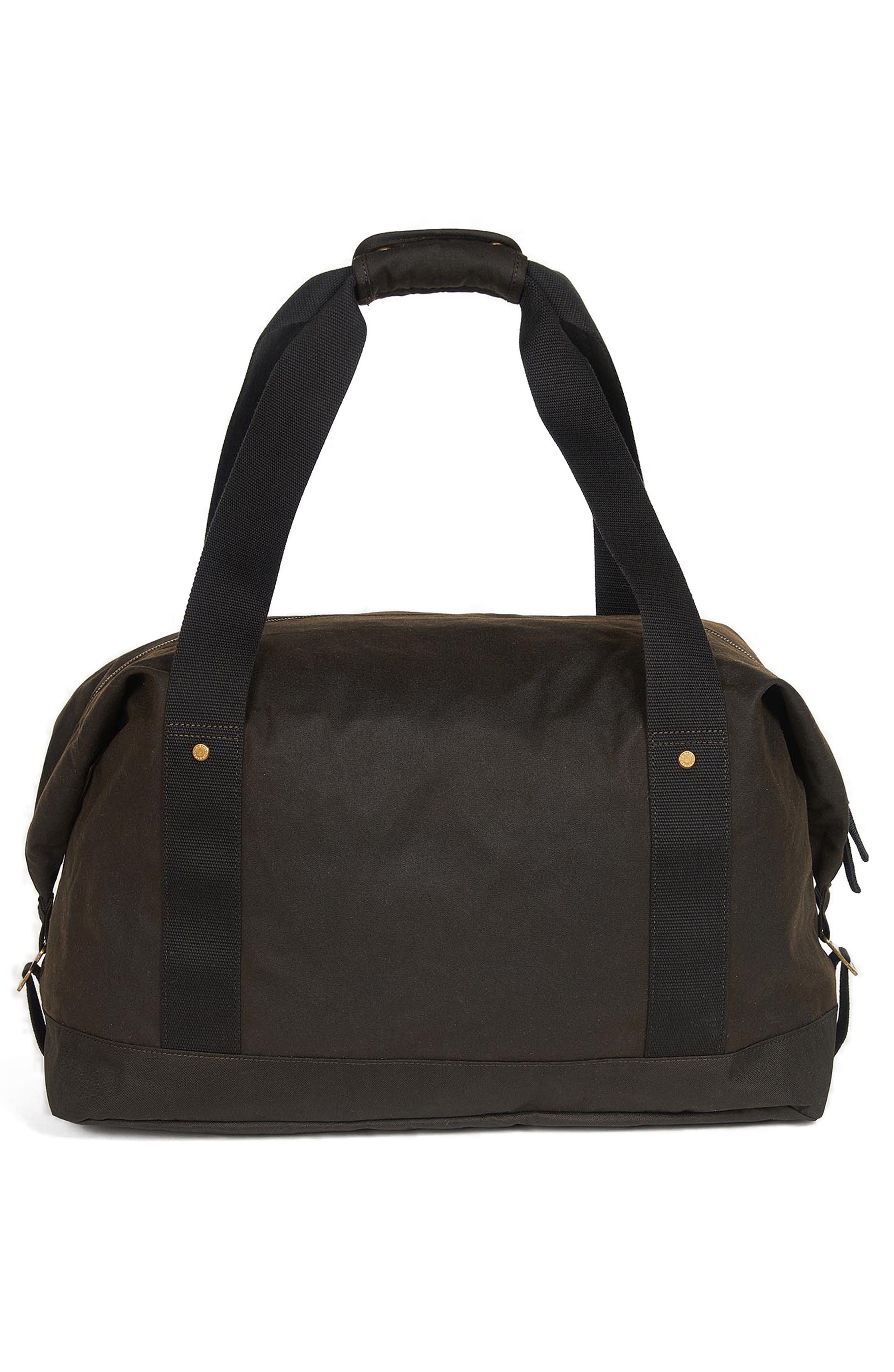 Barbour Essential Wax Cotton Holdall Bag, Alternate, color, 