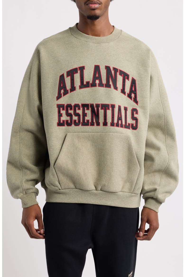 Falcons '90s Fit Relaxed Crewneck Sweatshirt, Main, color, SEAL