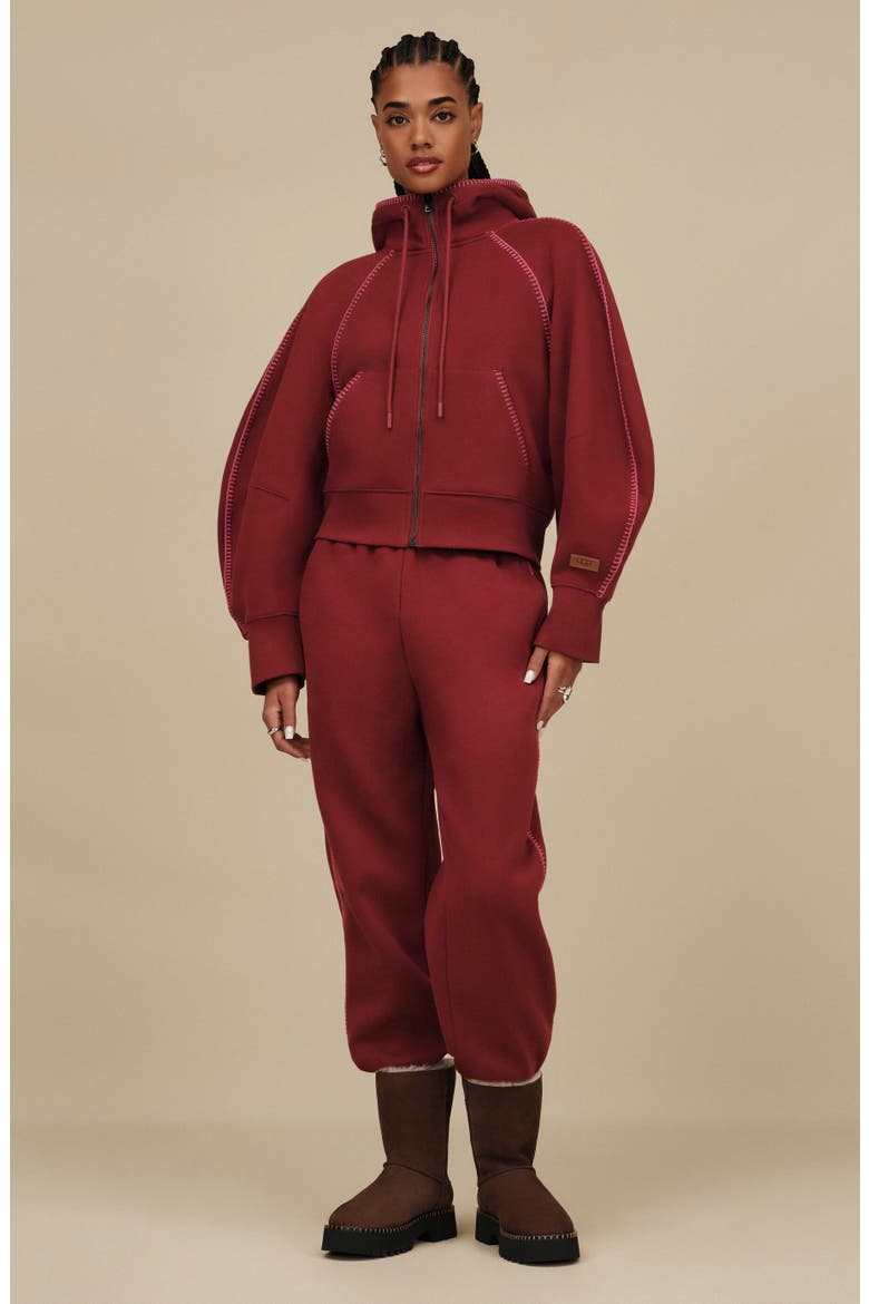 Classic Full Zip Hoodie, Alternate, color, COFFEE BERRY