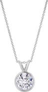 LuvMyJewelry Astral 14K Gold Round Lab Grown Diamond Pendant - 2 Ct
