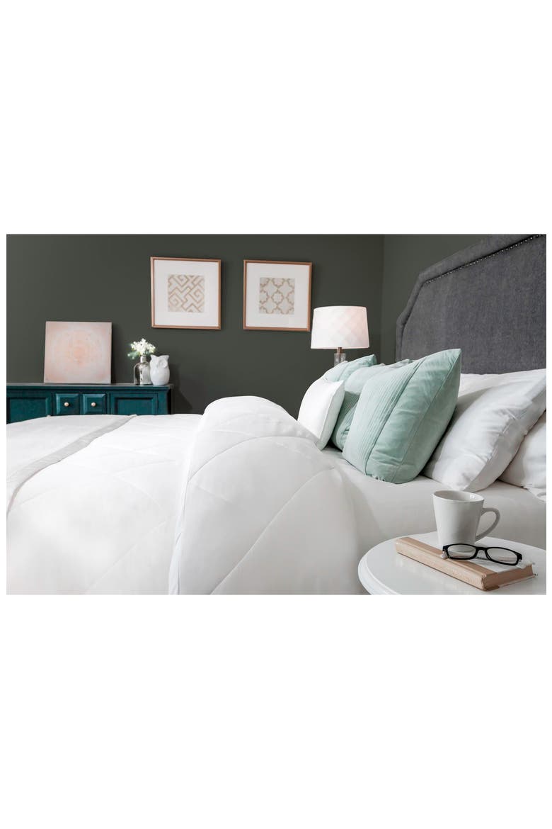 All Season Weight Comforter, Alternate, color, WHITE