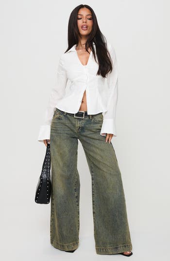 Elowenn Long Sleeve Button-Up Shirt