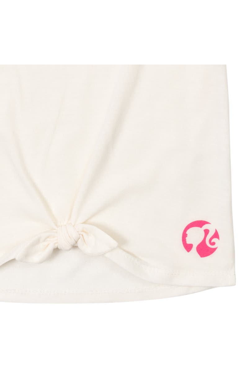 Barbie T-Shirt & Bike Shorts Set, Alternate, color, Pink / White