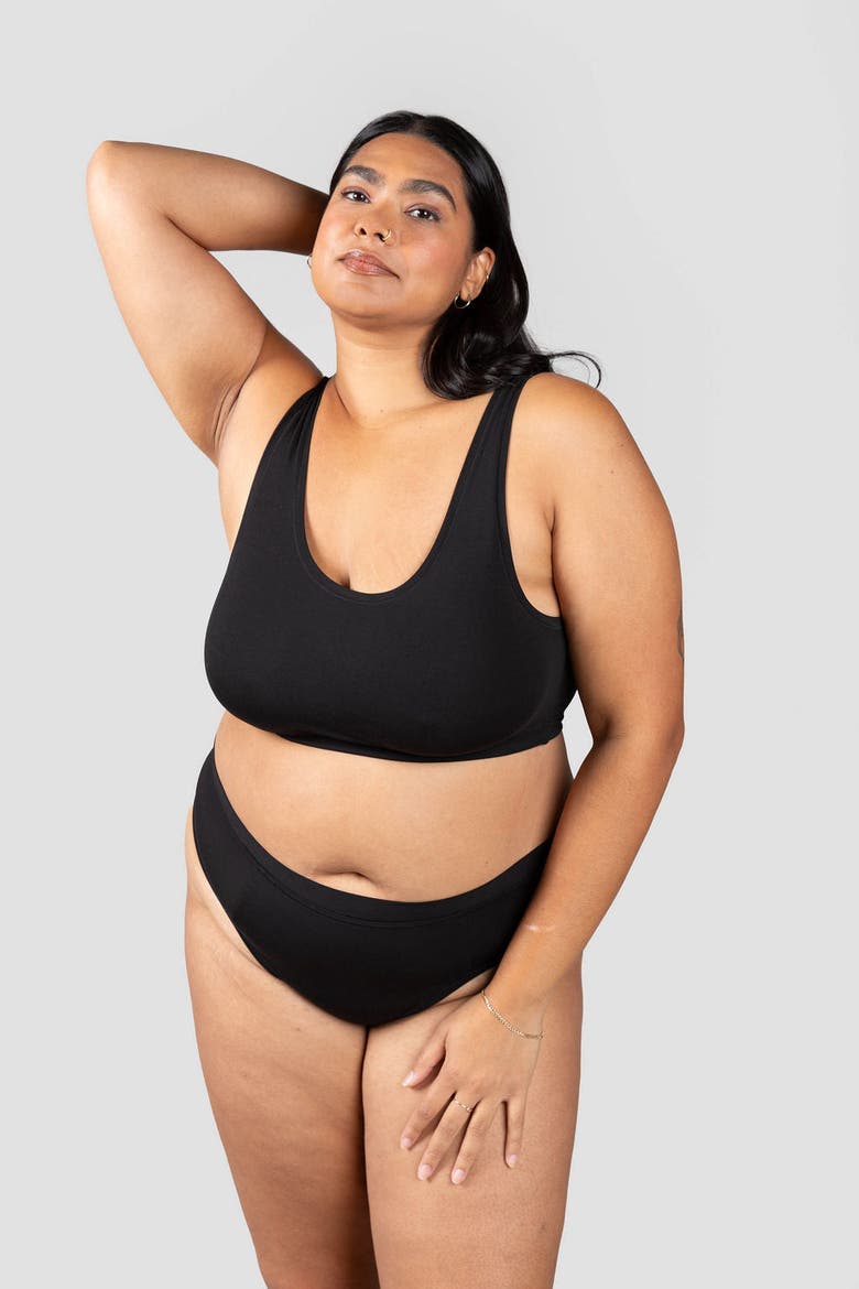 Low-Mid Rise Thong, Alternate, color, Black