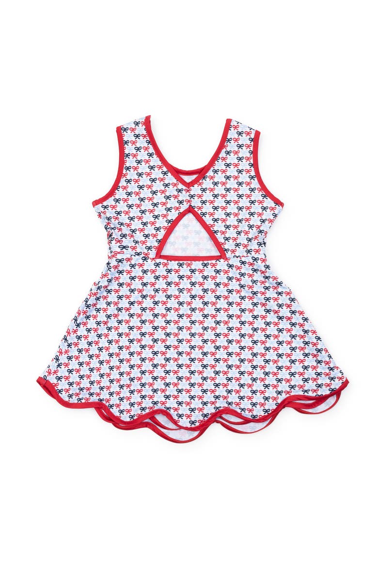 Taylor Girls' Performance Dress by LH Sport, Alternate, color, Put A Bow On It Patriotic
