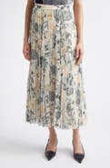 Jason Wu Collection Knife Sunburst Pleated Midi Skirt