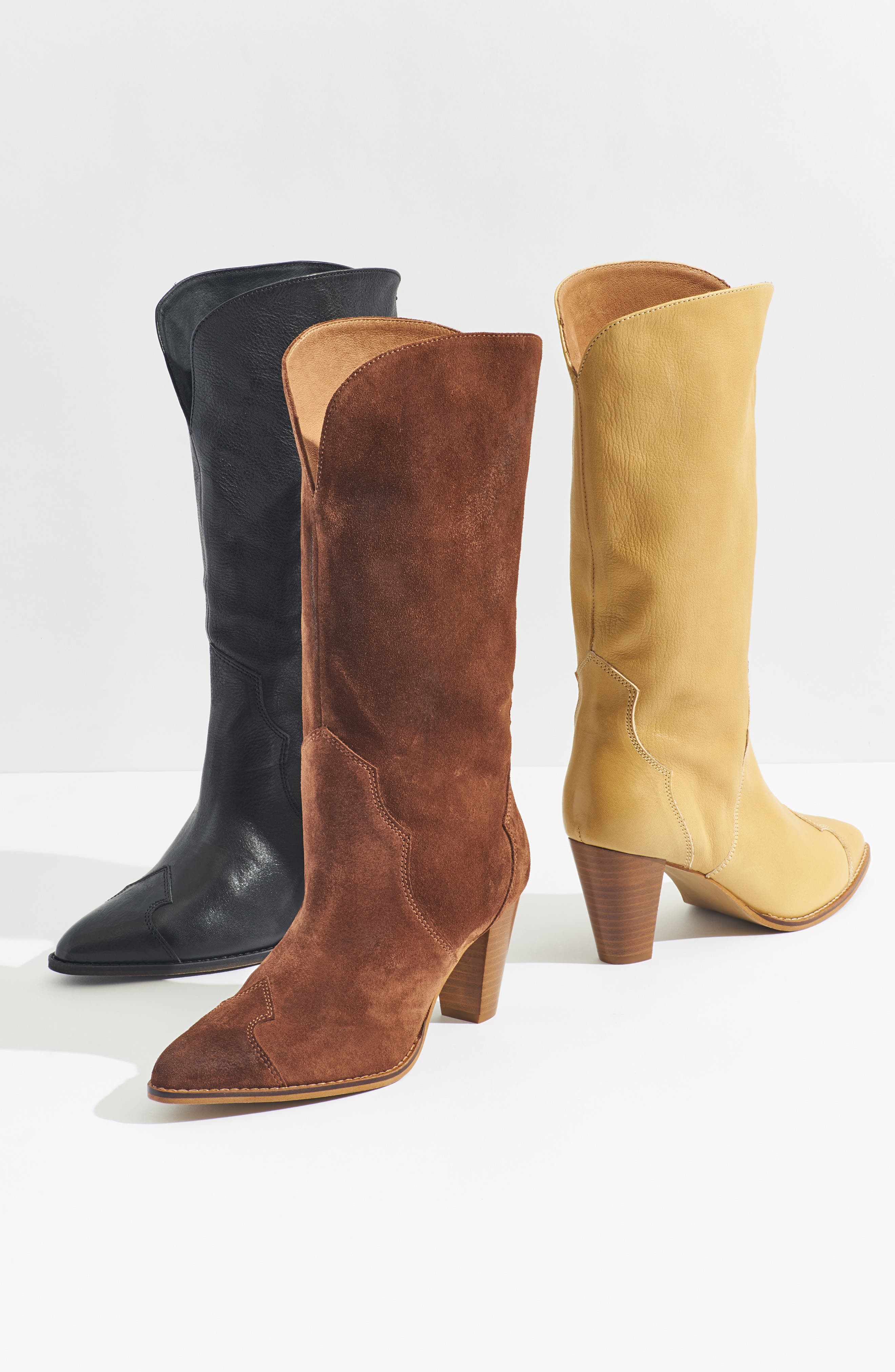 Shayne Western Boot, Alternate, color, BLACK