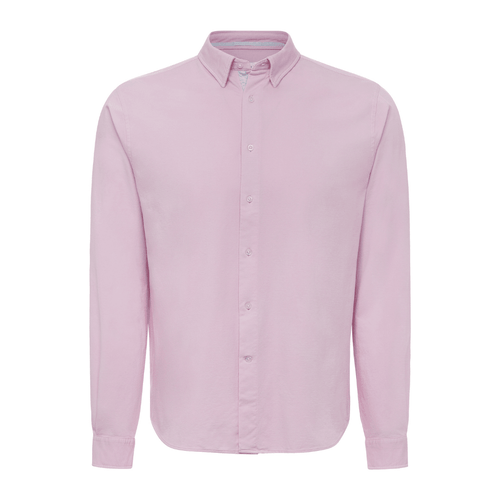 Shop Le Club Resortwear 55% Cotton And 45% Elastane Le Club Mens Shirt In Pink