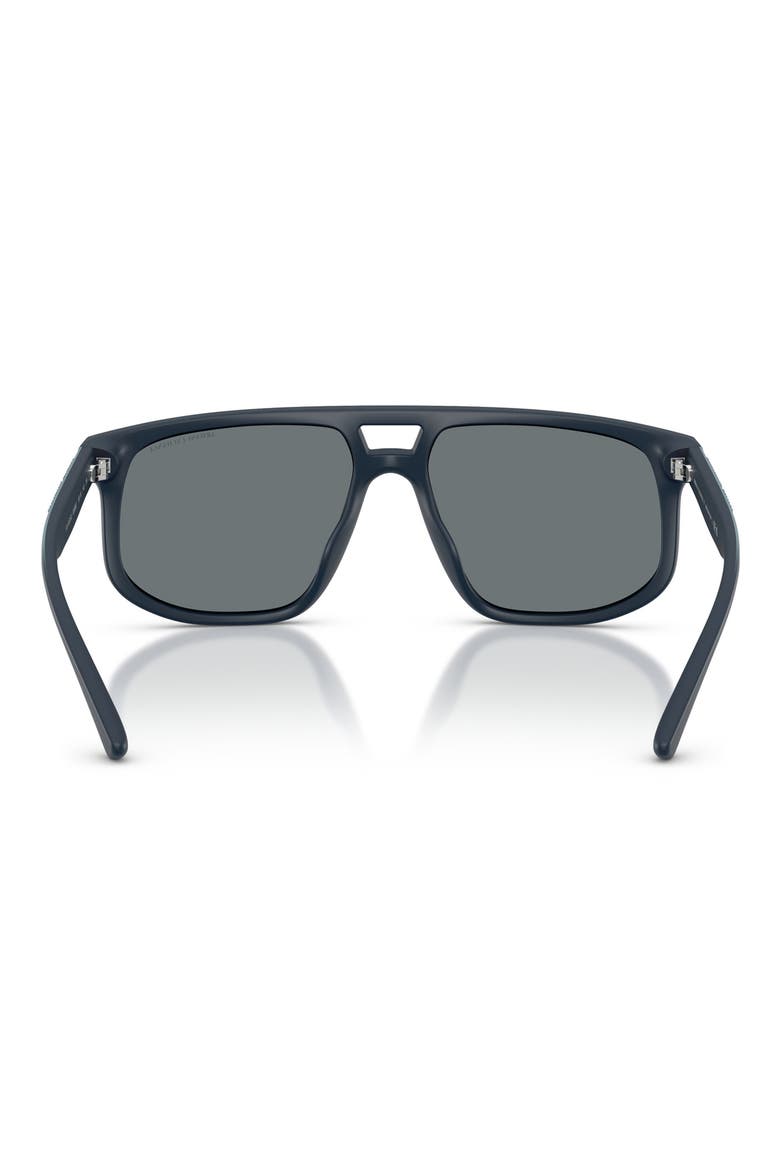 58mm Pilot Sunglasses, Alternate, color, MATTE BLUE GRADIENT / BLUE