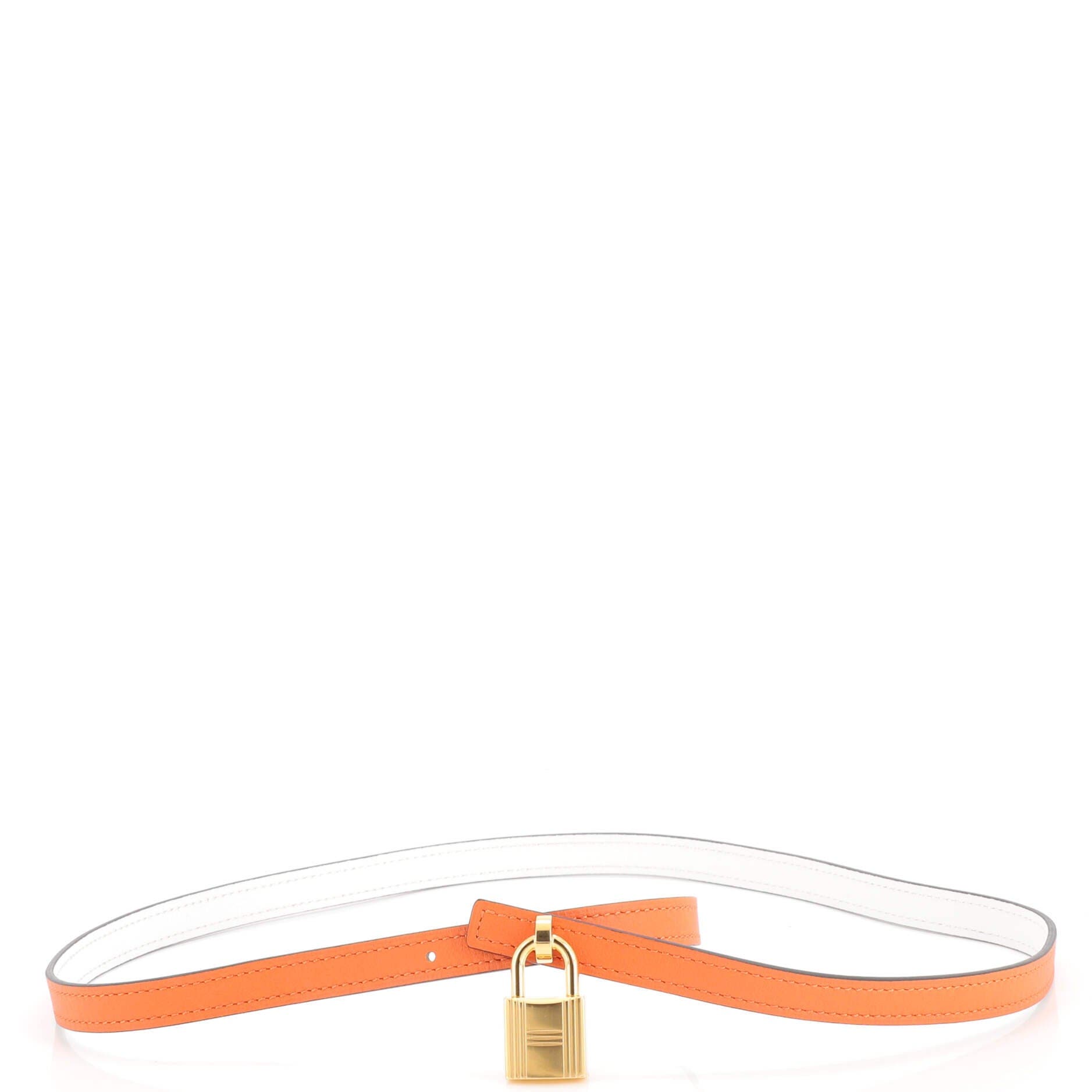 Romance Reversible Belt Leather Thin, Alternate, color, Orange