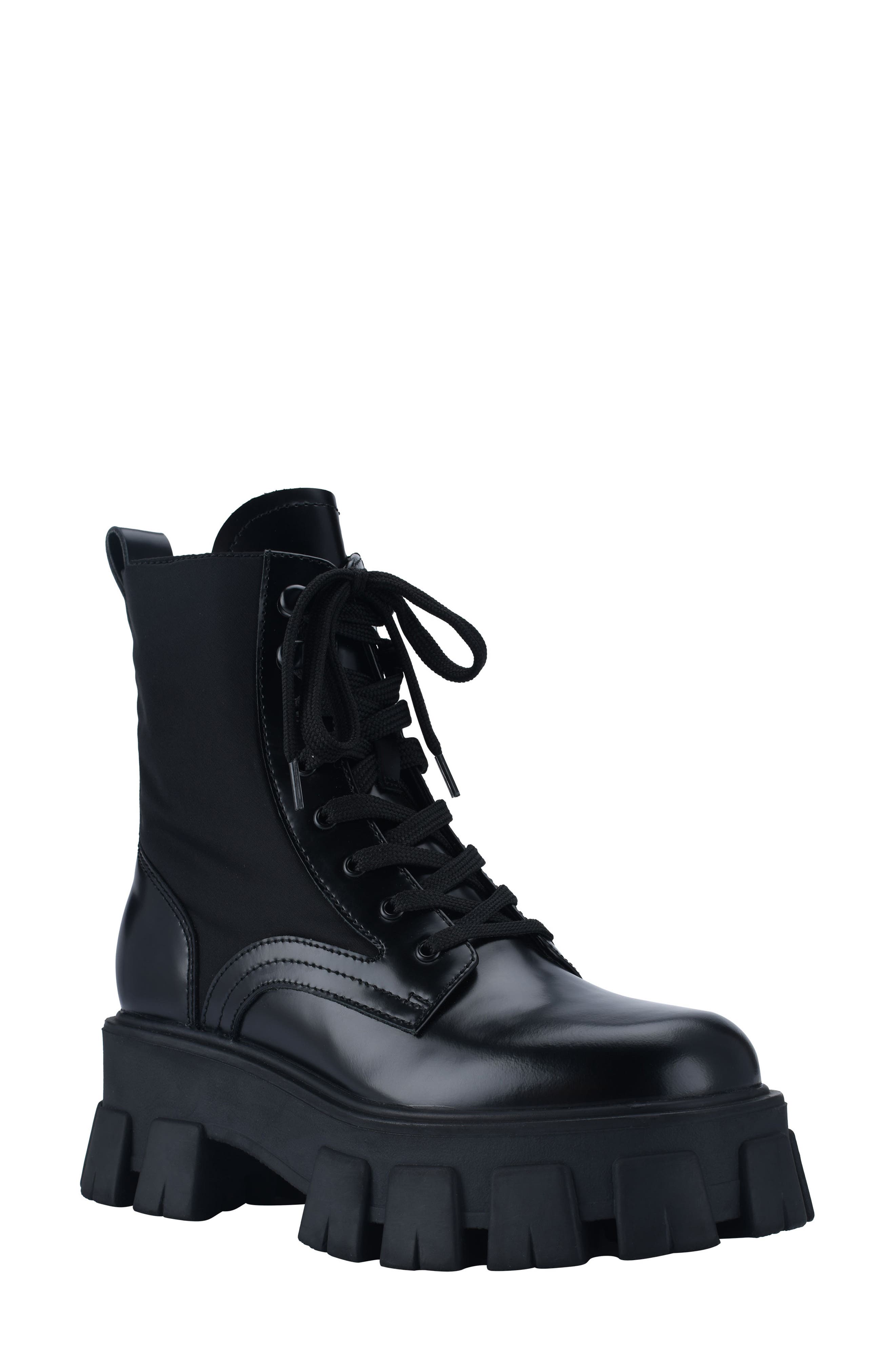 Marc Fisher LTD Happy Lug Sole Combat Boot, Main, color, 