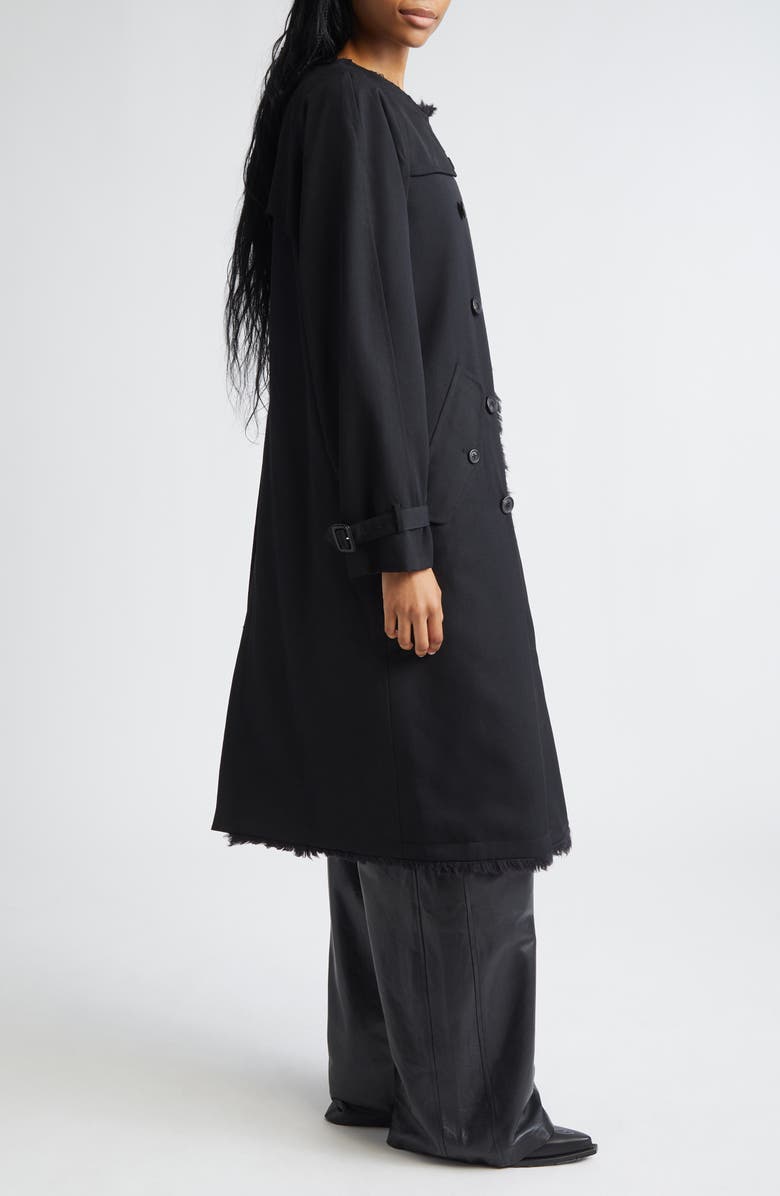 R13 Reversible Trench Liner Coat, Alternate, color, Black