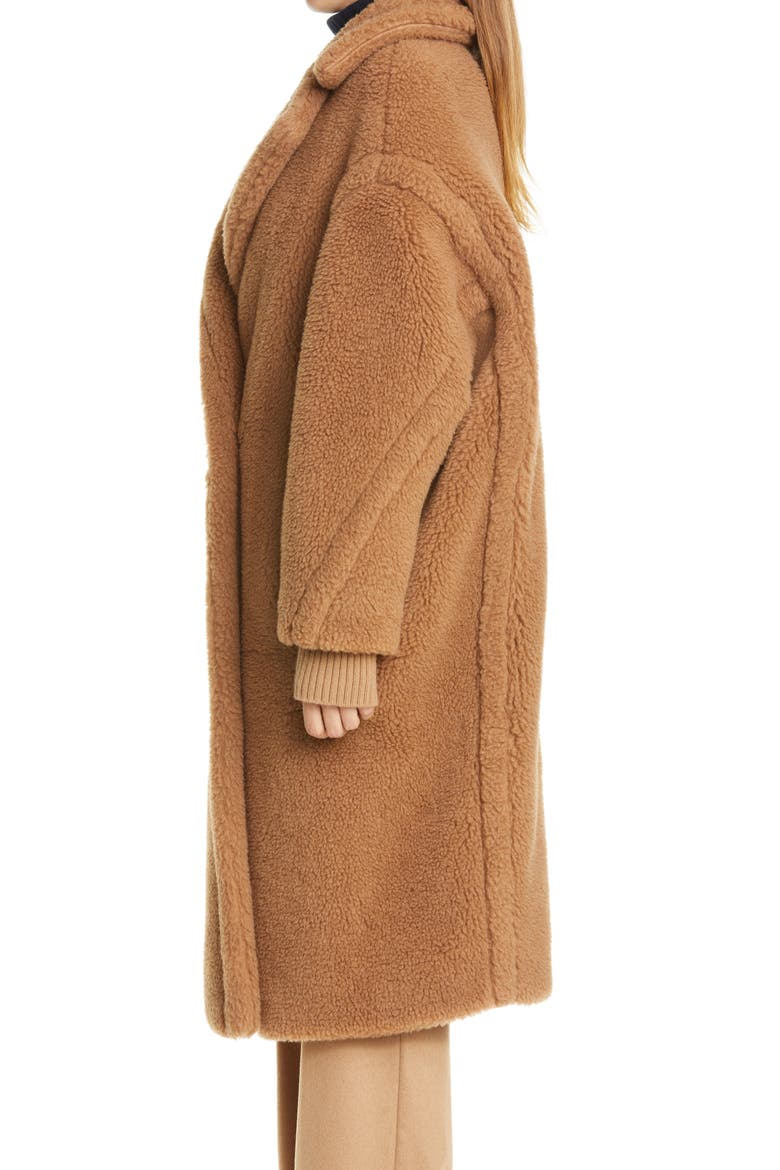 Teddy Bear Icon Coat, Alternate, color, CAMEL