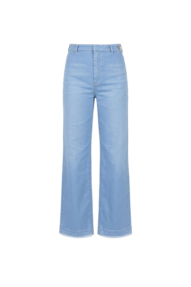 Jerry High rise flare jeans, Main, color, Pale Blue