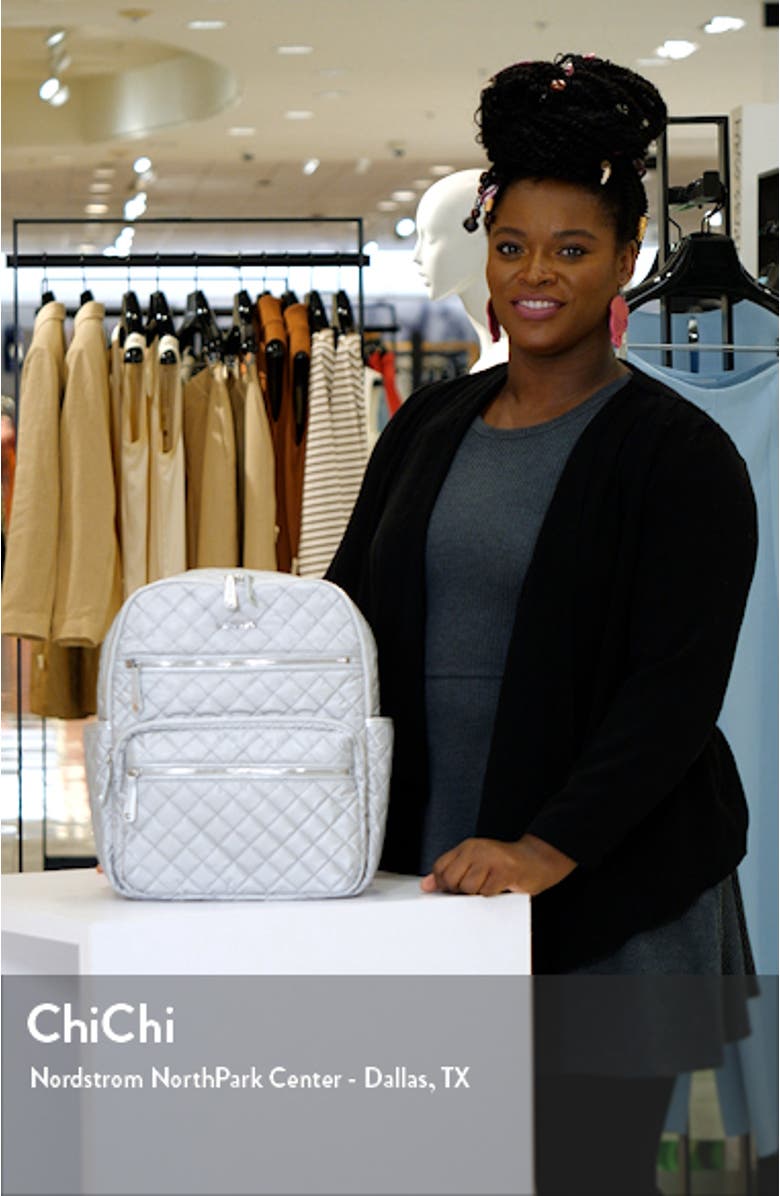 Crosby Quilted Backpack, sales video thumbnail
