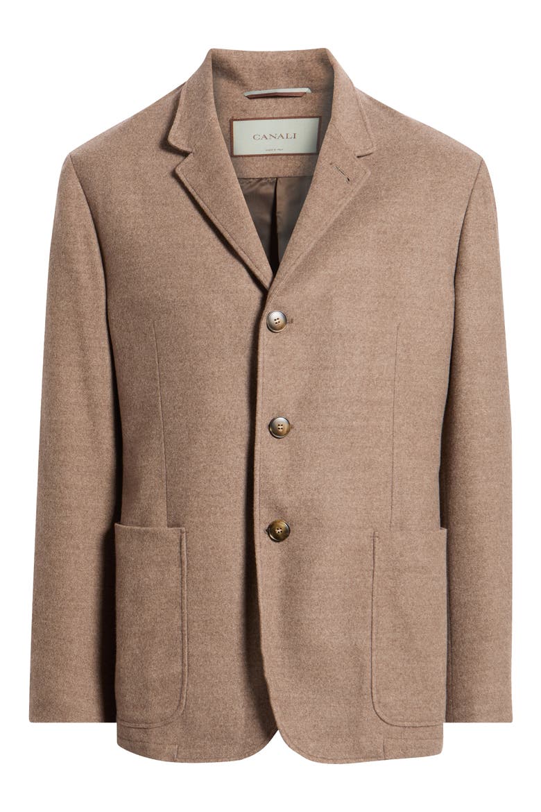 Bruma Trim Fit Wool Jacket, Main, color, DARK BEIGE
