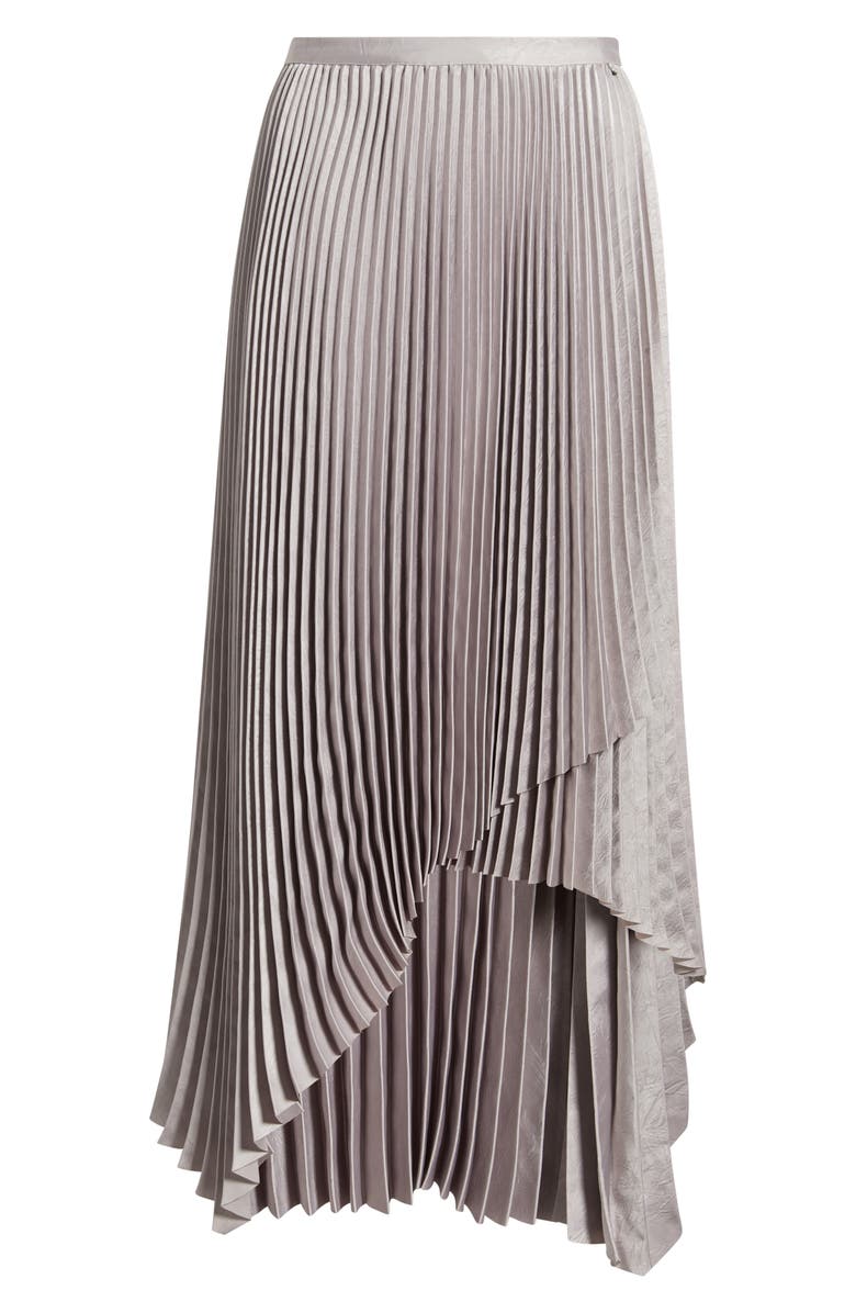 BOSS Orange Vlantel Pleated Asymmetric Midi Skirt, Alternate, color, Open Purple