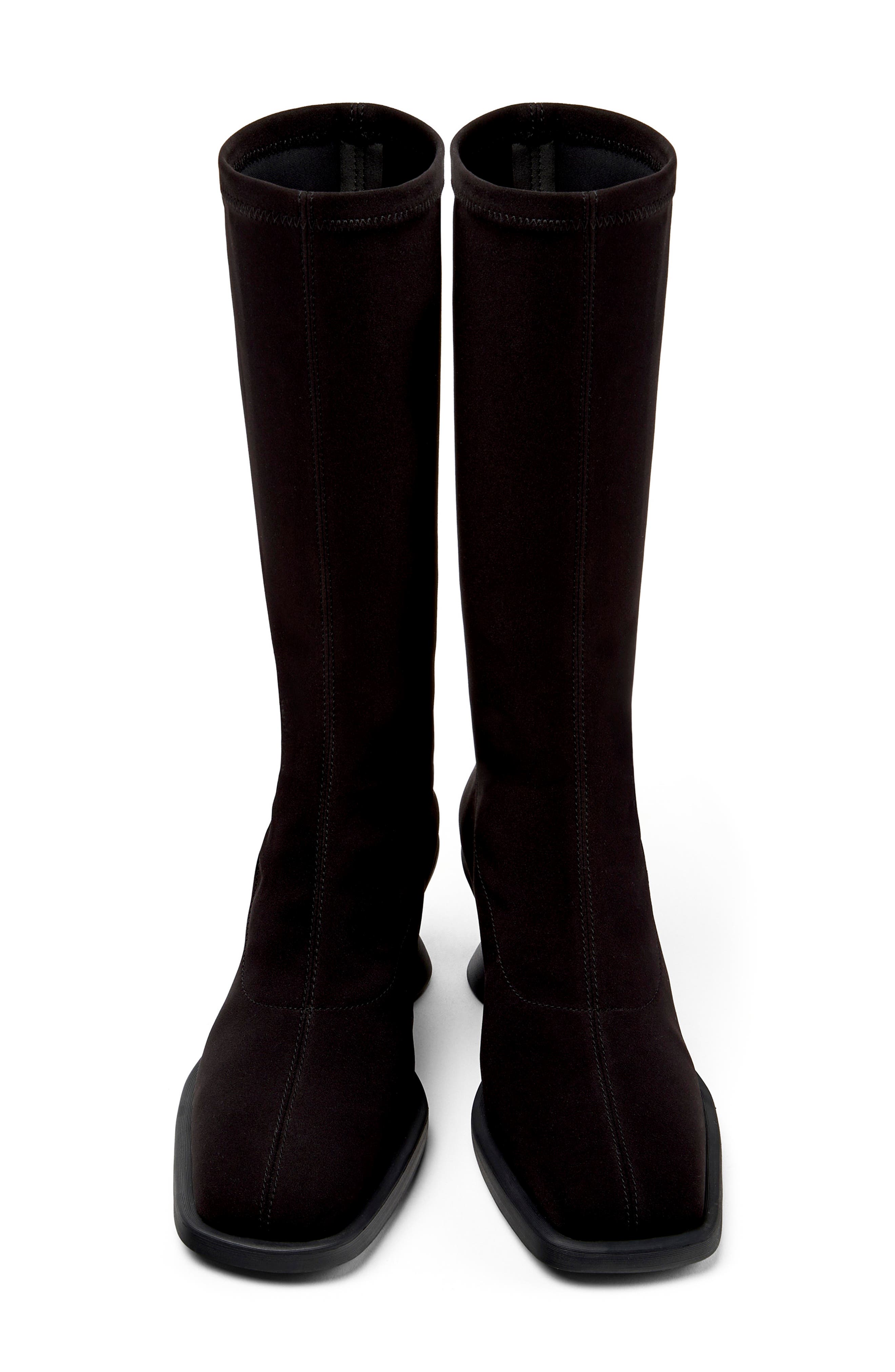 Louise Textile High Boot, Alternate, color, BLACK
