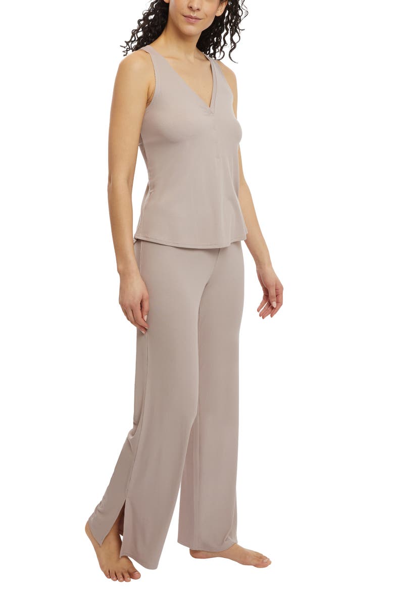 Danskin Henley Tank Pajamas, Alternate, color, 