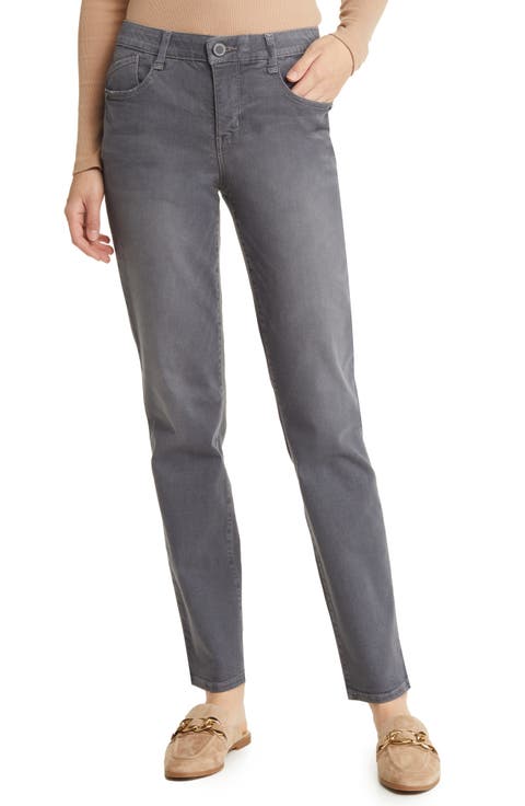 Sawyer 'Ab'Solution Straight Leg Jeans (Regular Petite)