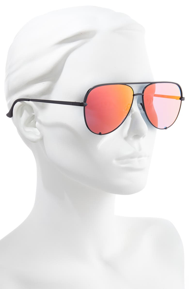 QUAY High Key 64mm Aviator Sunglasses, Alternate, color,