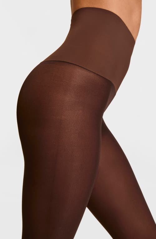 Commando Semi Opaque 35 Denier Tights In Brown