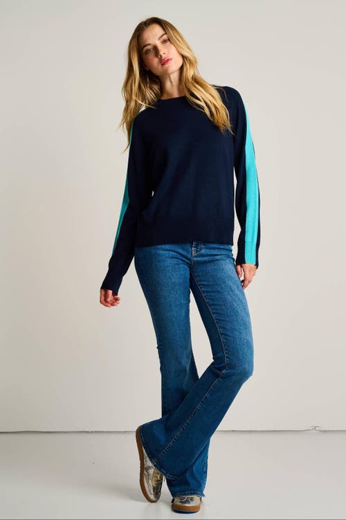 Lisa Todd Stripefull Sweater In Blue