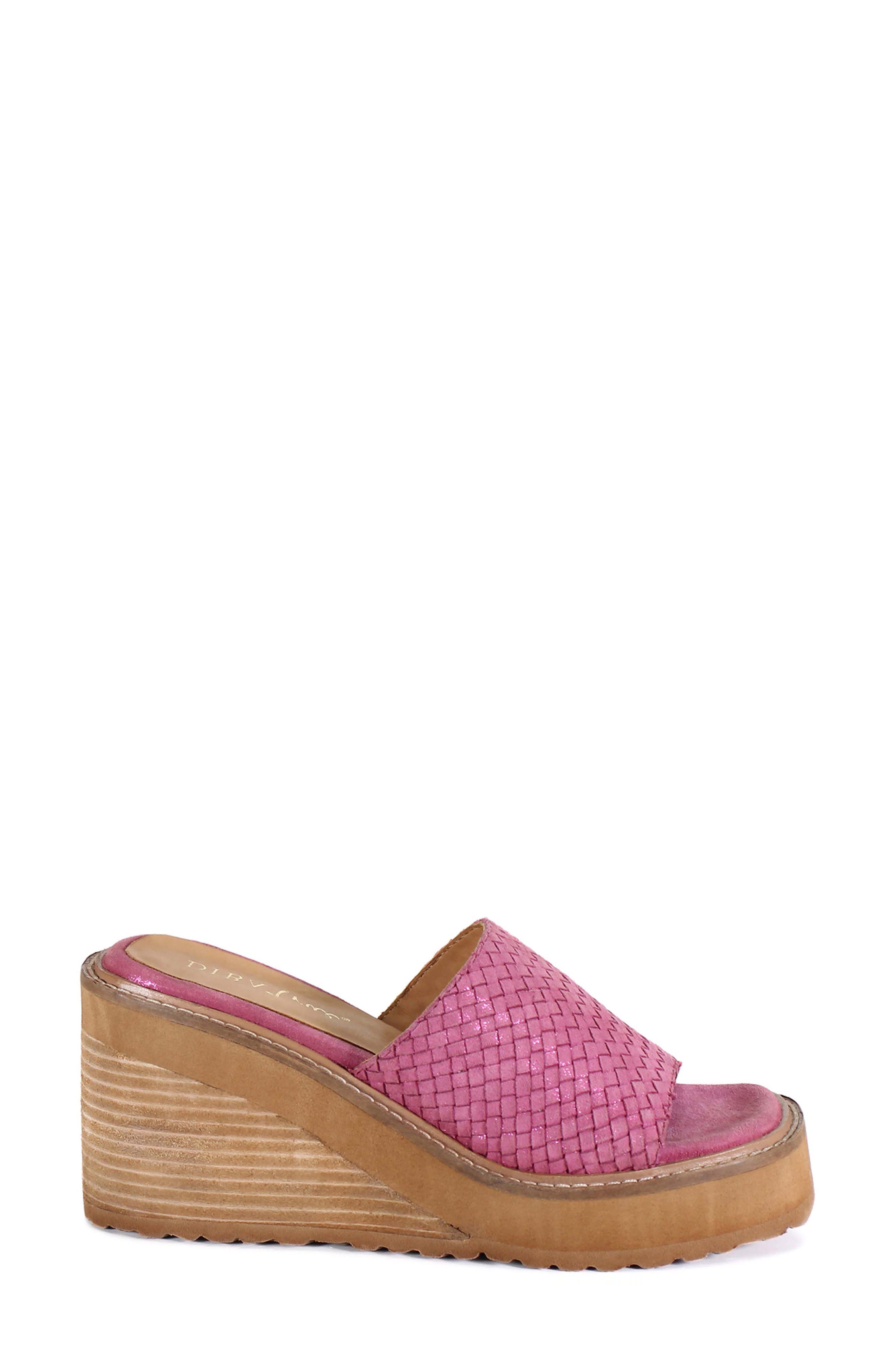 Diba True Stare Down Platform Wedge Sandal, Alternate, color, 