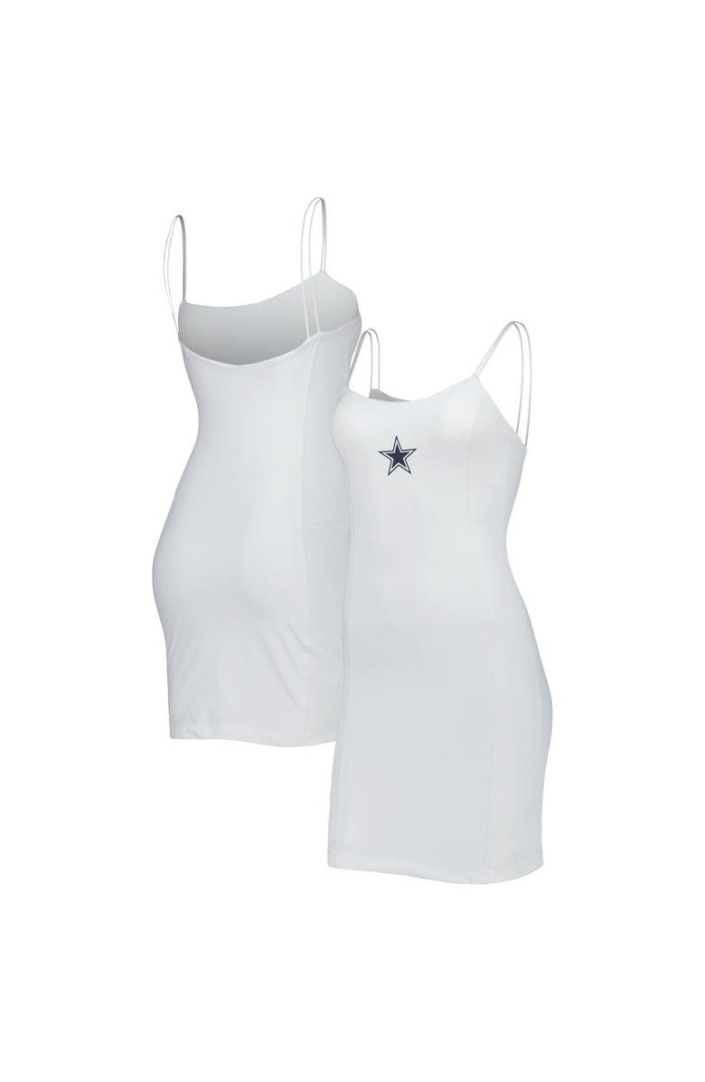 KADYLUXE Women's White Dallas Cowboys Sleeveless Sports Dress, Main, color, White