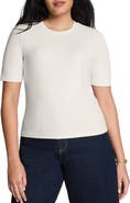 SPANX® Crewneck Elbow Sleeve T-Shirt
