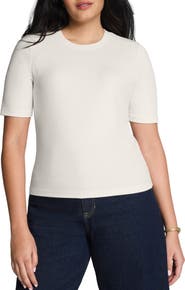 SPANX® Crewneck Elbow Sleeve T-Shirt